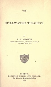 Cover of edition stillwatertraged00aldriala