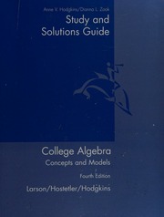 Cover of edition studysolutionsgu0000hodg