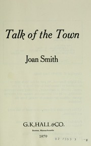 Cover of edition talkoftown00smit