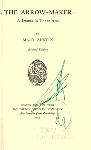 Cover of edition thearrowmaker00austrich