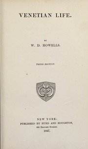 Cover of edition venetianlife0000howe_d1j7