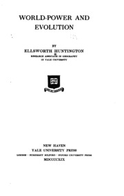 Cover of edition worldpowerandev00huntgoog