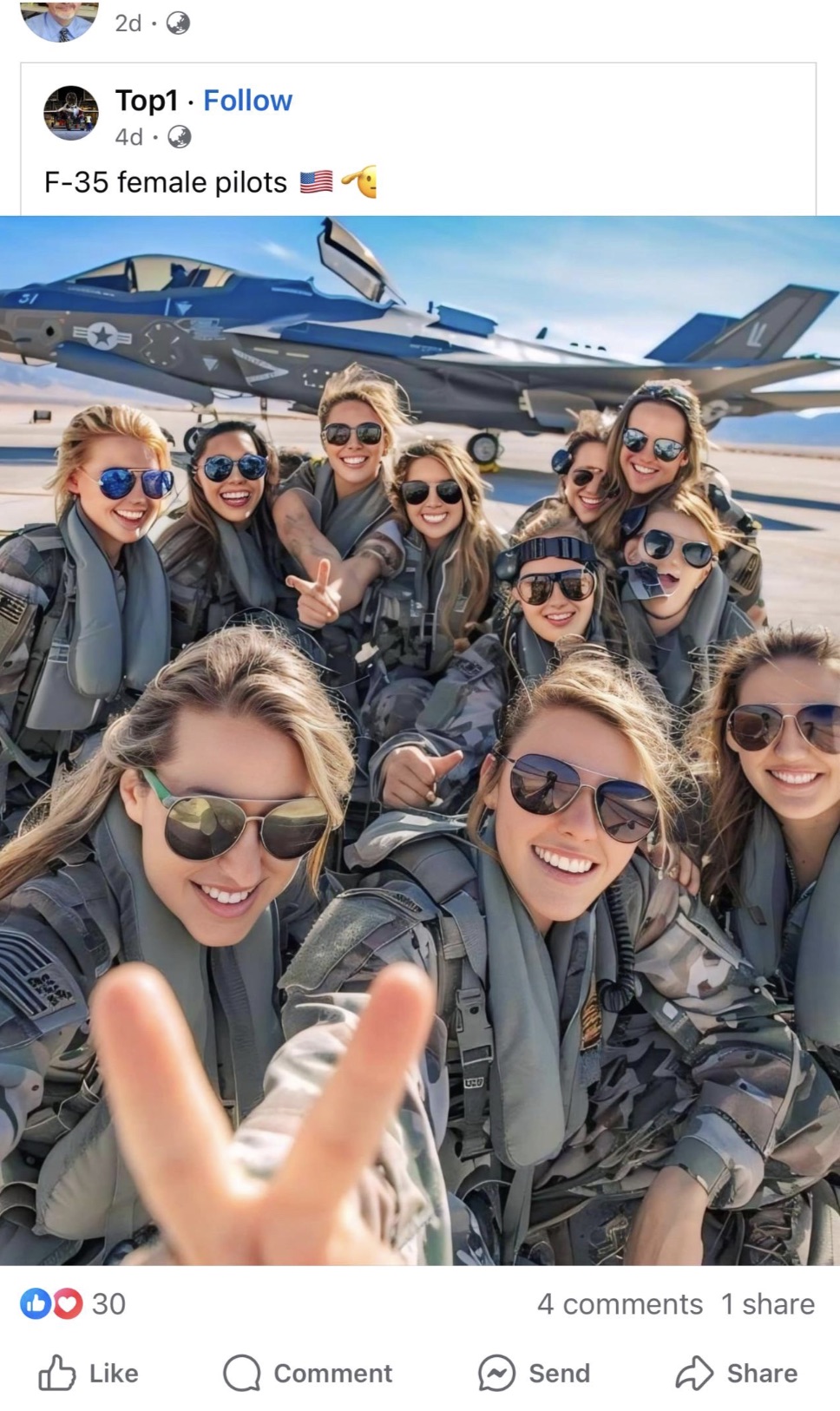 Aircraft - 2d. Top1. 4d. F35 female pilots Usd 4 1 30 Comment Send