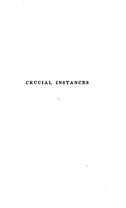 Cover of: Crucial Instances by 