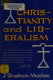 Cover of: Christianity and liberalism