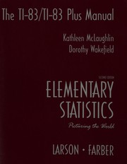 Cover of: Elementary Statistics: Picturing the World