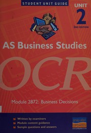 Cover of: AS business studies: unit 2