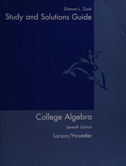 Cover of: College Algebra: Student Solutions Guide