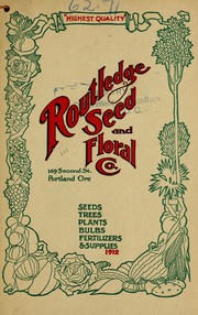 Cover of: Seeds, trees, plants, bulbs, fertilizers & supplies: 1912