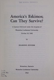 Cover of: America's Eskimos: Can they survive?