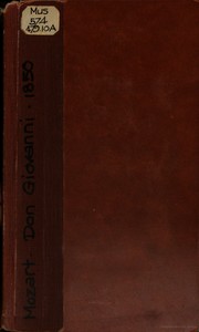 Cover of: Don Giovanni