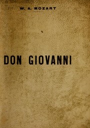 Cover of: Don Giovanni by Wolfgang Amadeus Mozart