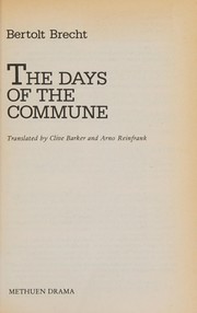 Cover of: The days of the commune