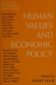 Cover of: Human Values and Economic Policy: A Symposium