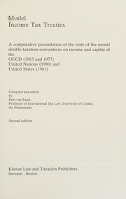 Cover of: Model Income Tax Treaties by Kees van Raad