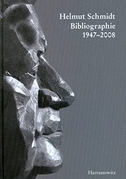 Cover of: Helmut Schmidt-Bibliographie 1947-2008