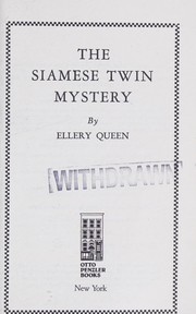 Cover of: The Siamese twin mystery