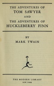 Cover of: The Adventures of Tom Sawyer and The Adventures of Huckleberry Finn