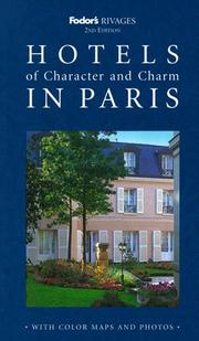 Cover of: Rivages: Hotels of Character and Charm in Paris