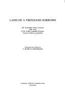 Cover of: Land of a thousand sorrows: the Australian prison journal, 1840-1842, of the exiled Canadien patriote, François-Maurice Lepailleur