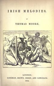 Cover of: Irish melodies by Thomas Moore