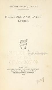 Cover of: Mercedes, and later lyrics.