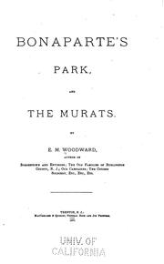 Cover of: Bonaparte's Park and the Murats