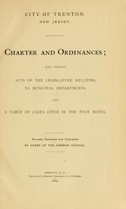 City of Trenton, New Jersey. Charter and ordinances by Trenton (N.J.).