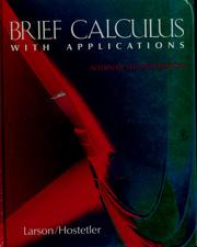 Cover of: Brief calculus with applications