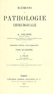 Cover of: Éléments de pathologie chirurgicale