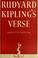 Cover of: Rudyard Kipling's verse