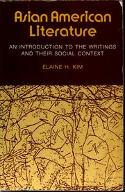 Cover of: Asian American literature, an introduction to the writings and their social context