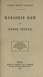 Cover of: Marjorie Daw, and other people