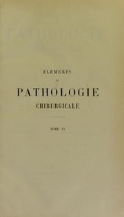 Cover of: El©♭ments de pathologie chirurgicale