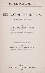 Cover of: The last of the Mohicans by James Fenimore Cooper