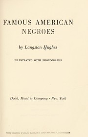 Cover of: Famous American Negroes