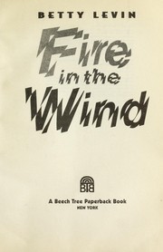 Cover of: Fire in the wind