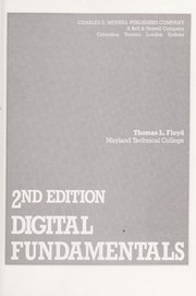 Cover of: Digital fundamentals by Thomas L. Floyd