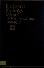 Cover of: Rudyard Kipling's verse