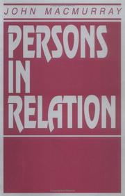 Cover of: Persons in relation