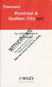 Cover of: Montreal and Quebec City