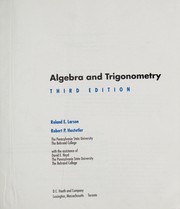 Cover of: Algebra and trigonometry