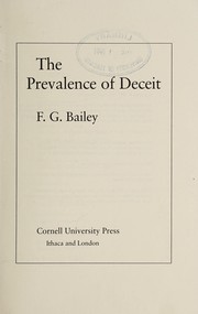 Cover of: The prevalence of deceit