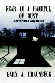 Cover of: Fear in a Handful of Dust:: Horror As a Way of Life