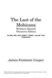 Cover of: The last of the Mohicans by James Fenimore Cooper