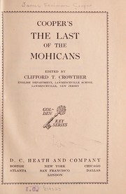 Cover of: Cooper's The last of the Mohicans by James Fenimore Cooper