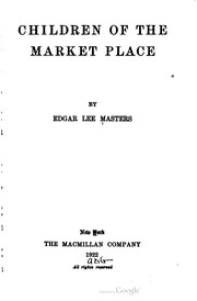 Cover of: Children of the Market Place