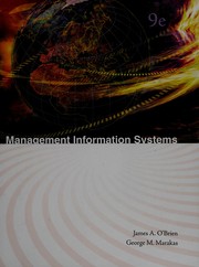 Cover of: Management information systems by James A. O'Brien