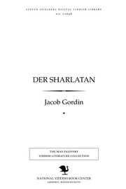 Cover of: Der sharlaṭan: lebensbild in fier aḳṭen