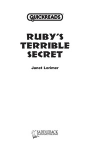 Cover of: Ruby's terrible secret